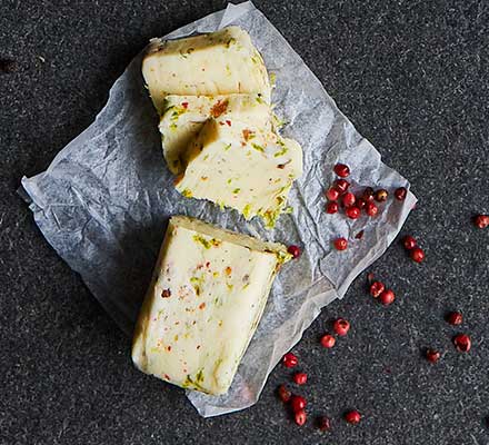 Pink peppercorn & lime butter