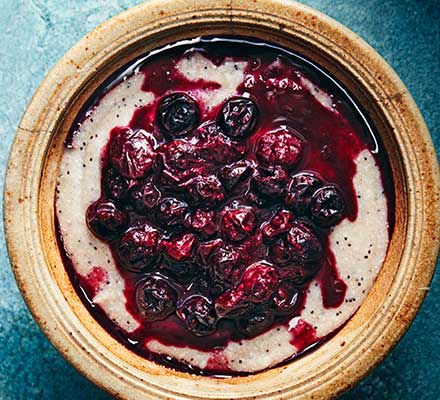 Poppy seed buckwheat porridge