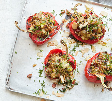 Grain-stuffed peppers