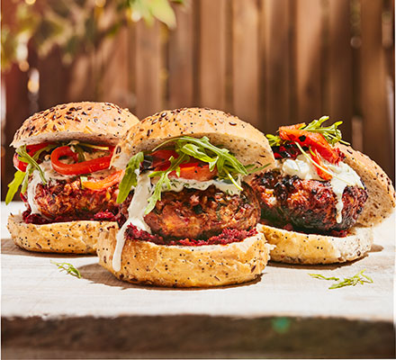 Harissa turkey burgers