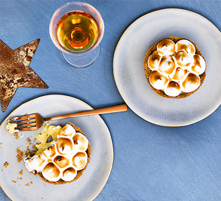 Christmas meringue pies