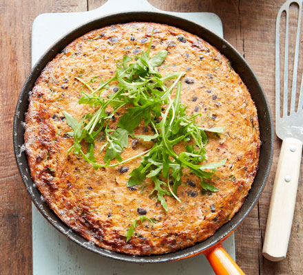 Black bean tortilla with salsa