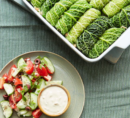 Middle Eastern-style cabbage rolls