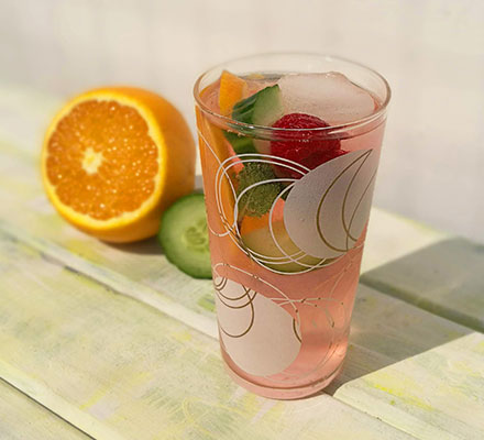 Summer cup mocktail