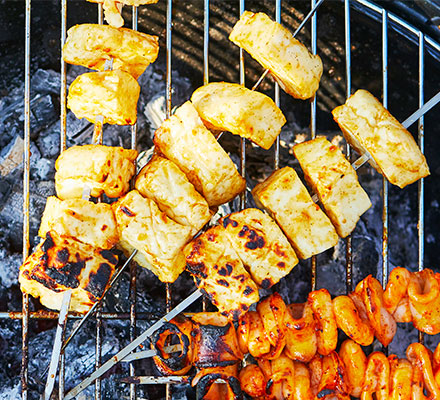 Halloumi skewers