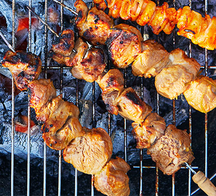 Pork skewers