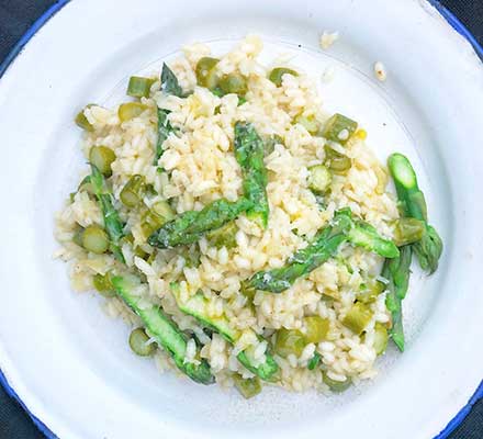 Asparagus risotto