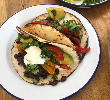 Vegan fajitas