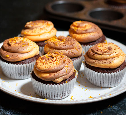 Chocolate orange cupcakes