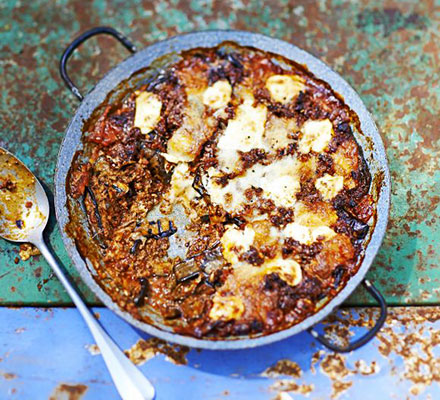 Beefy melanzane parmigiana