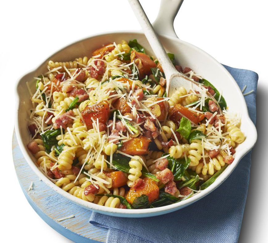 Butternut & bacon fusilli