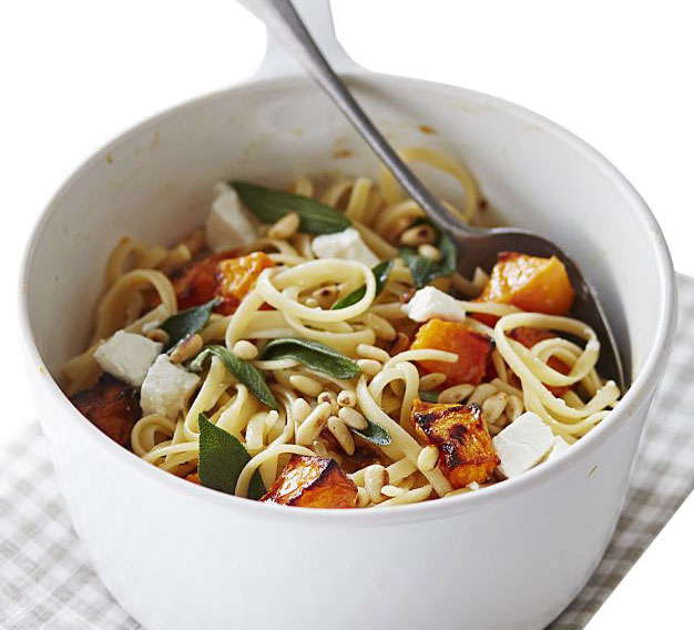 Butternut squash & goat’s cheese spaghetti