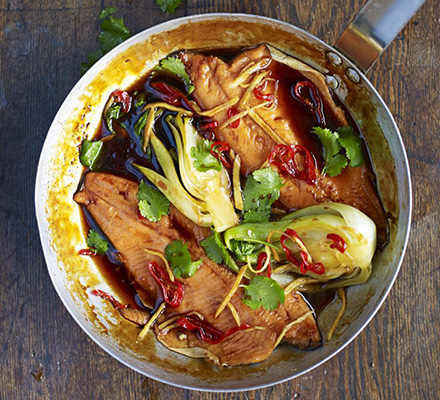 Vietnamese caramel trout