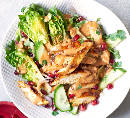 Chicken satay salad