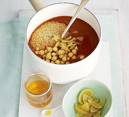 Moroccan chickpea soup