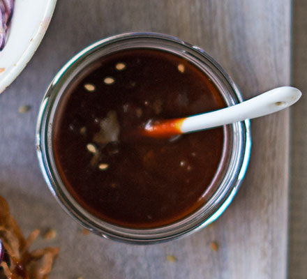 Homemade chipotle molasses BBQ sauce