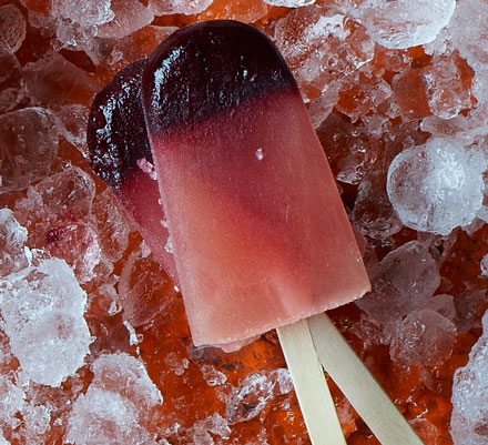 Cider & blackberry ice lollies