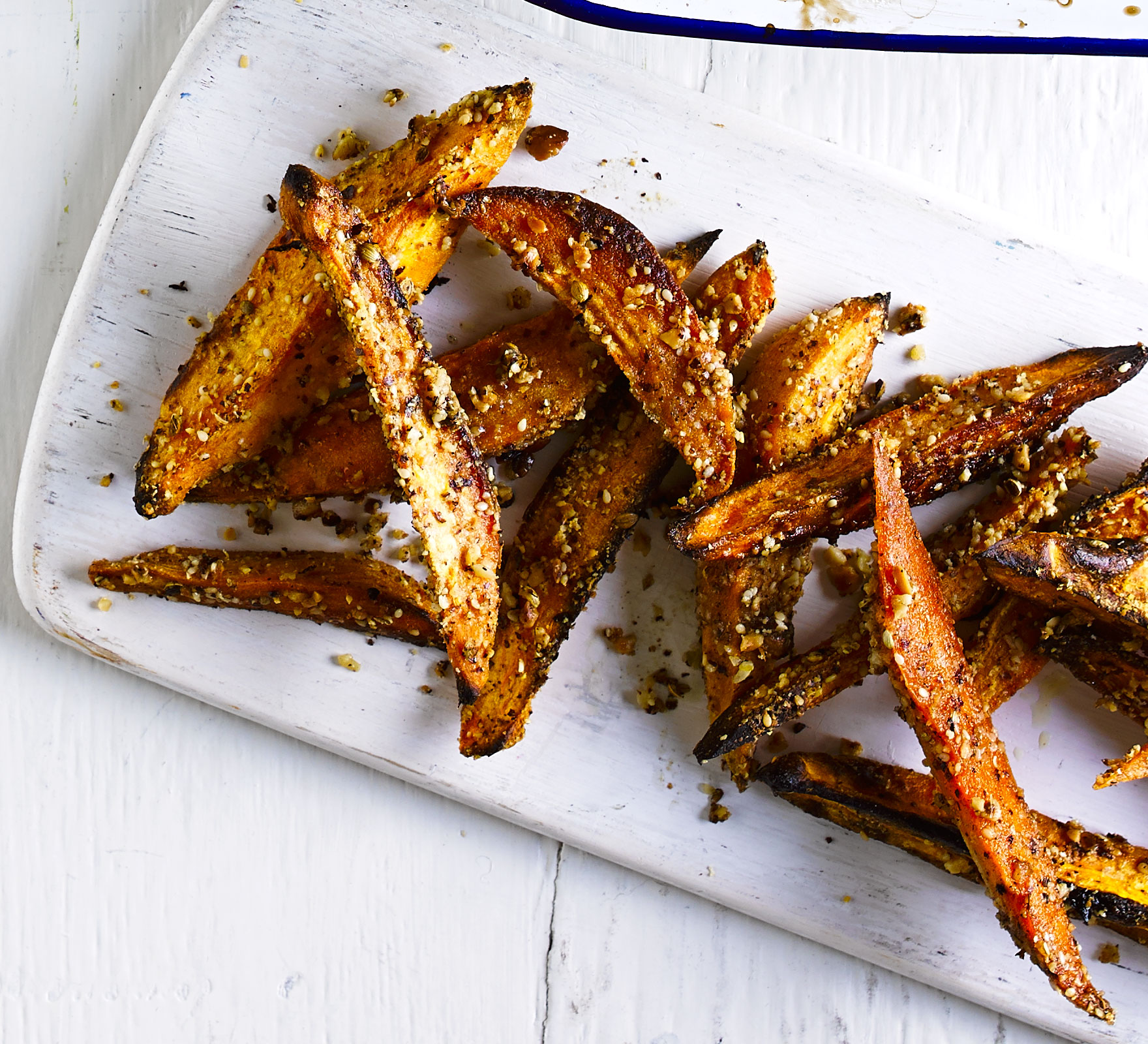 Dukkah-crusted squash wedges