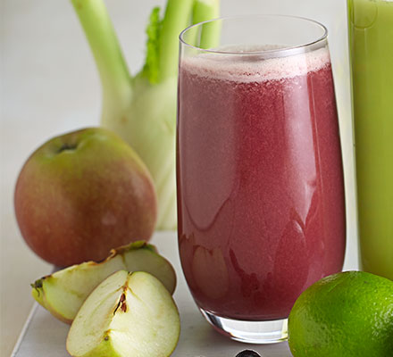 Fennel, blueberry & apple juice