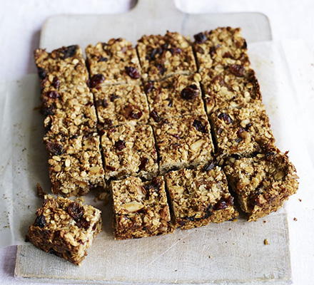 Fruity figgy flapjacks