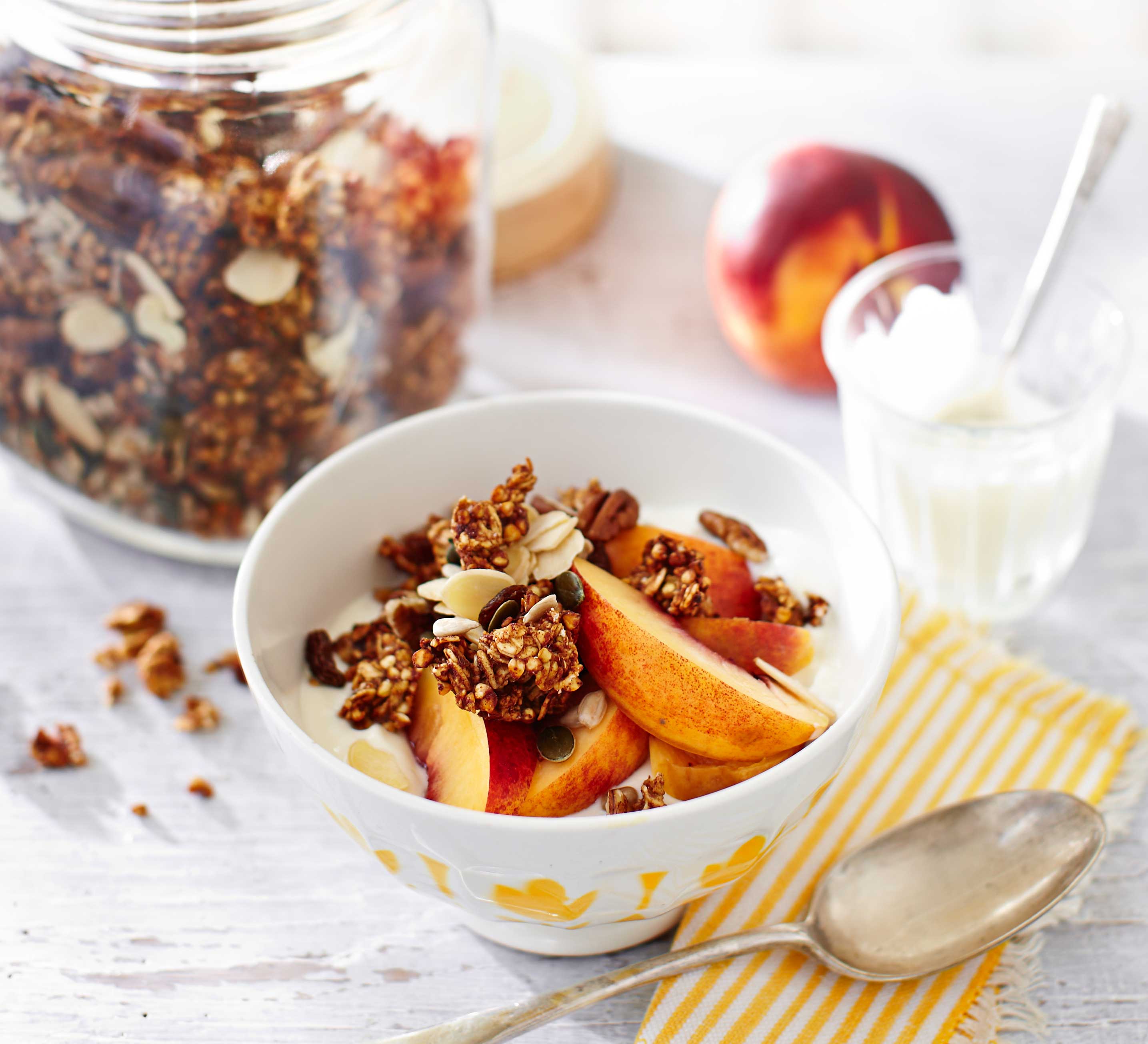 Date & buckwheat granola with pecans & seeds