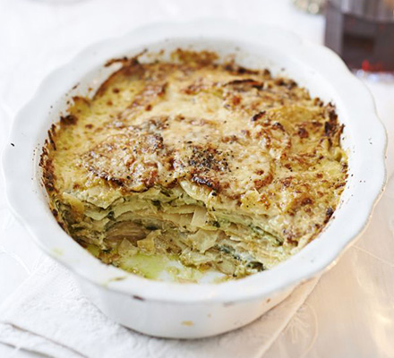 Herby root vegetable gratin