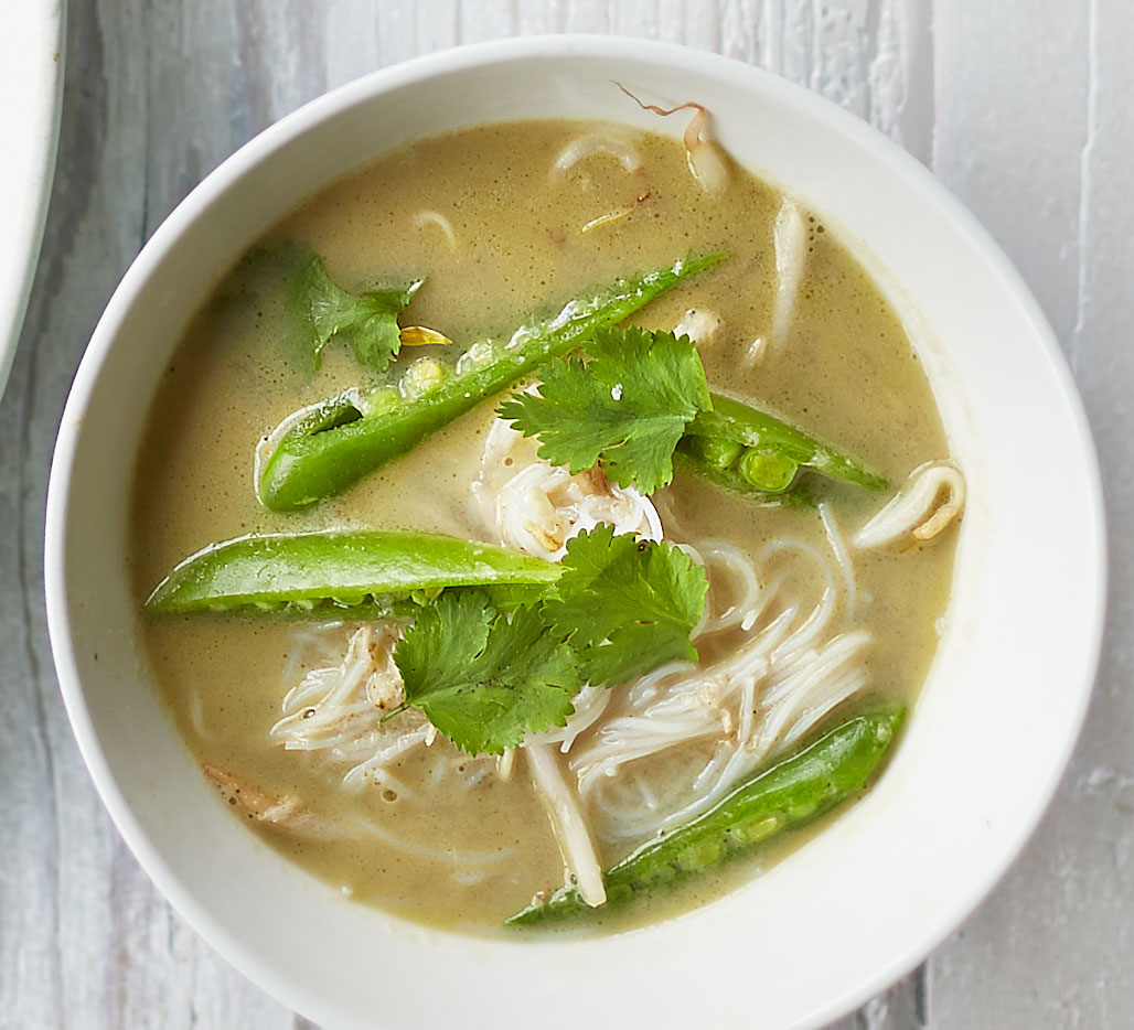 Green Thai noodle broth