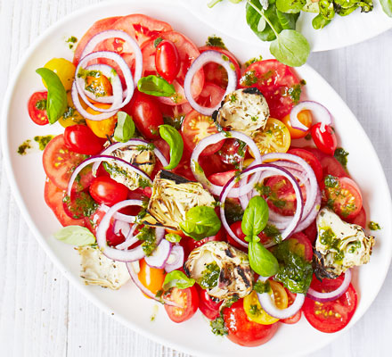 Italian tomato & artichoke platter