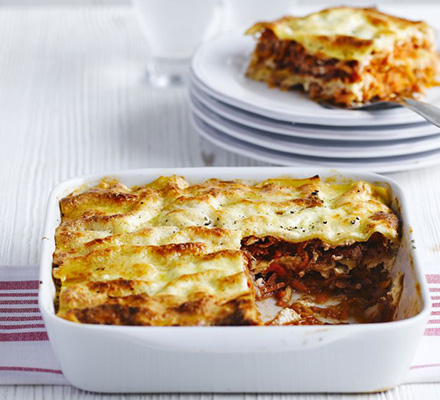 Root veg & ricotta lasagne