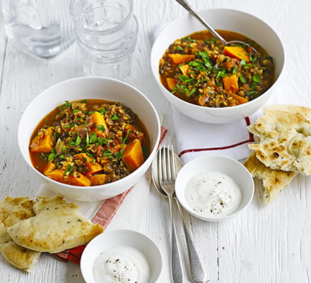 Lentil & sweet potato curry