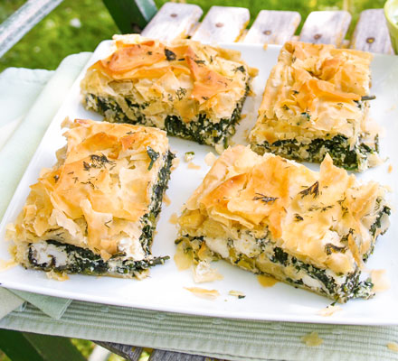 Lighter spanakopita