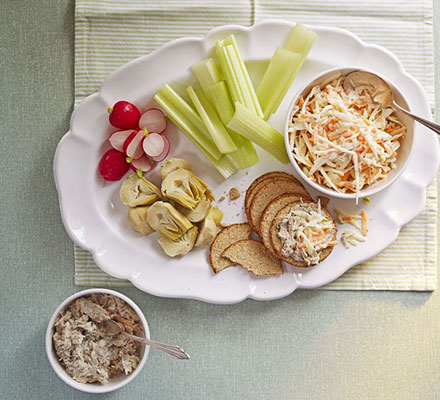 Smoked mackerel pâté platter