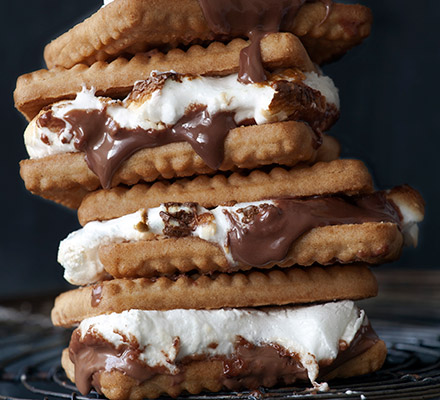 Malt hot chocolate s’mores