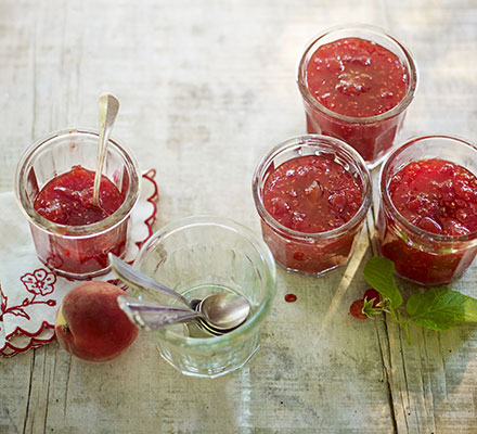 Peach Melba jam