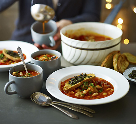 Sausage minestrone