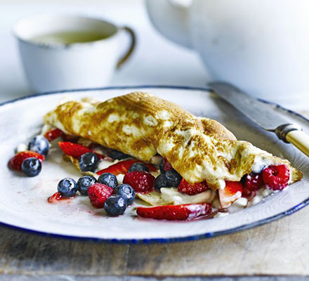 Berry omelette