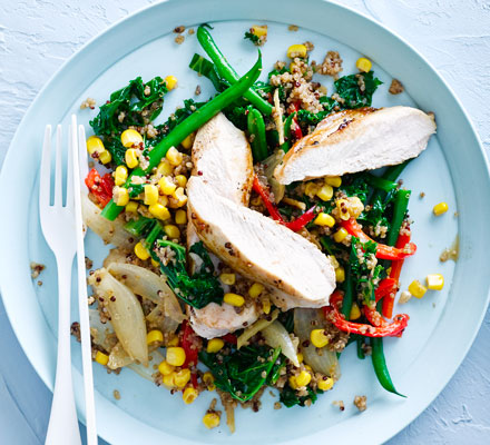 One-pot chicken with quinoa