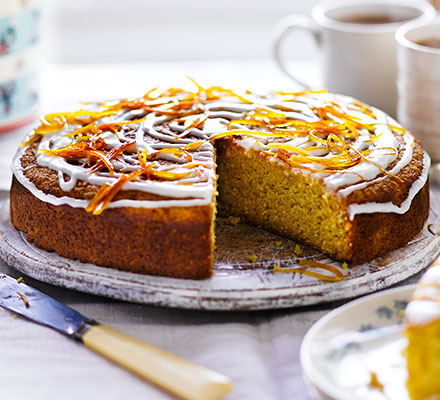 Orange & coriander drizzle cake