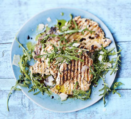 Paillard of chicken with lemon & herbs