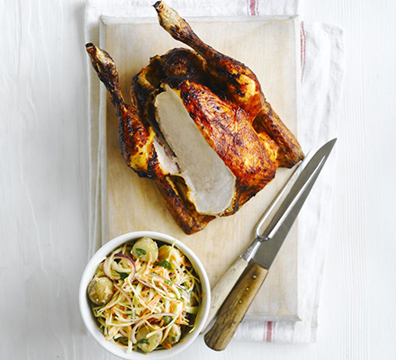 Peri-peri roast chicken with new potato slaw