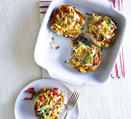 Pizza baked potato