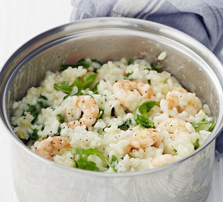 Prawn, fennel & rocket risotto