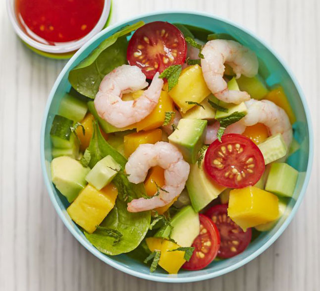 Prawn & mango salad