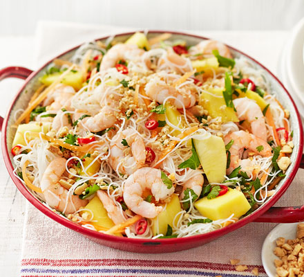 Prawn & mango noodles