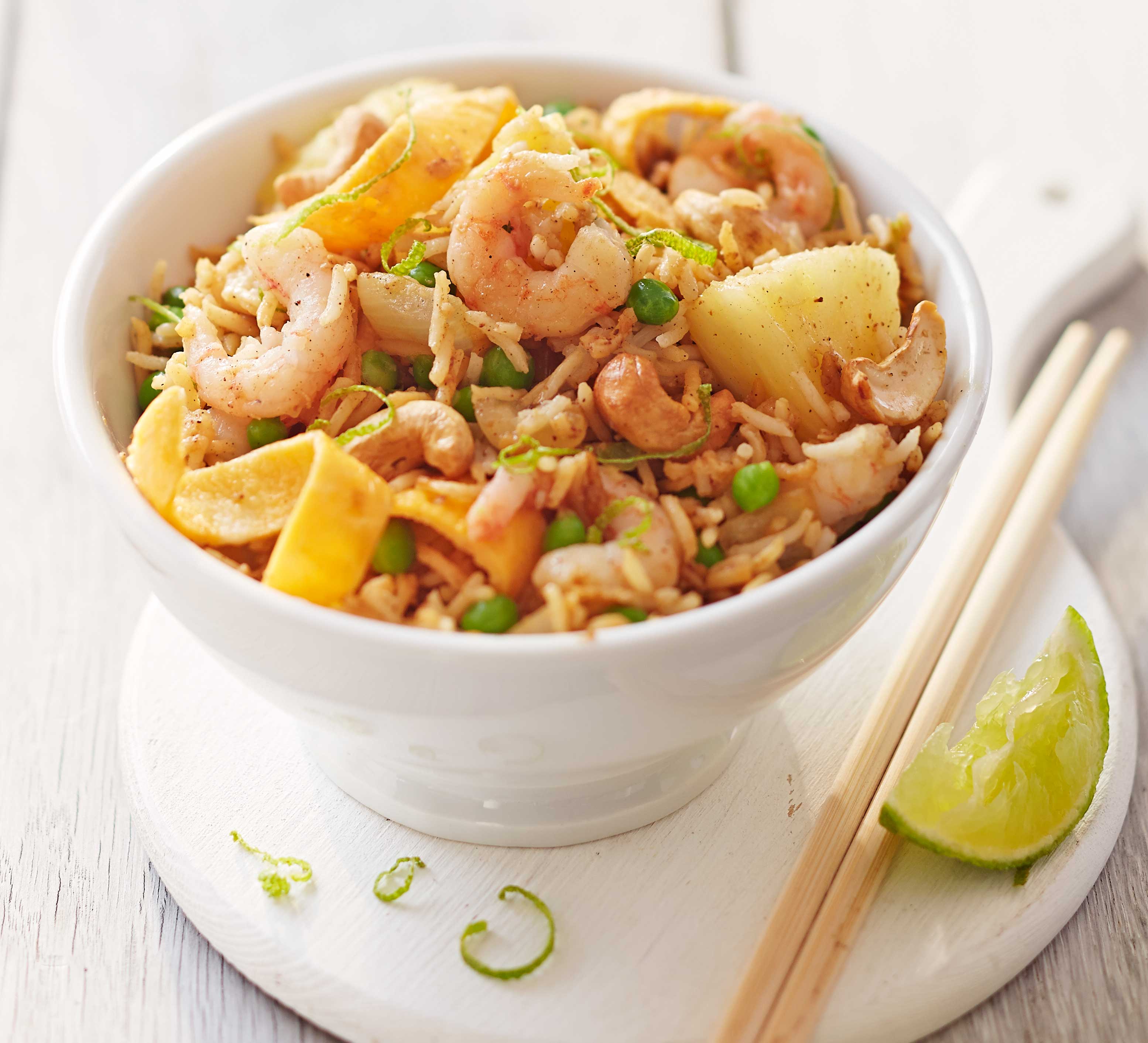 Prawn, pineapple & cashew fried rice