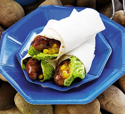 Sticky sausage wraps