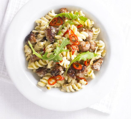 Sausage, fennel & rocket fusilli