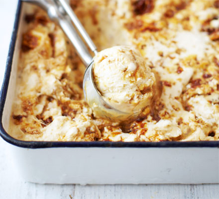 Honeycomb ice cream