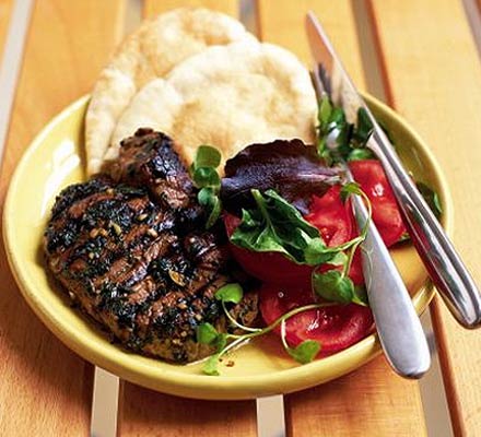 BBQ minty garlic lamb