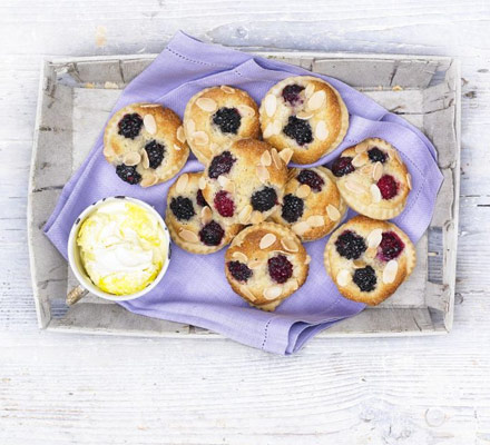 Mini blackberry Bakewells